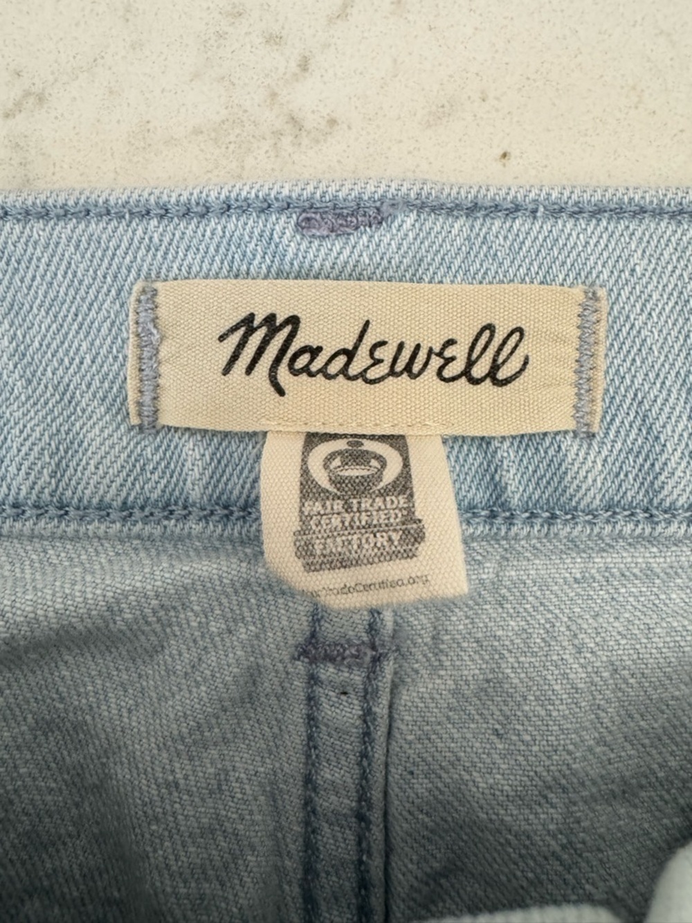Madewell Light Blue High-Rise Straight-Leg Jeans - Picture 6 of 6